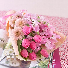 【日比谷花壇】メロディ花束「スプリングハッピーバースデー」