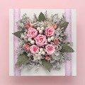 【日比谷花壇】プリザーブドアレンジメント「ローズフレーム ピンク」